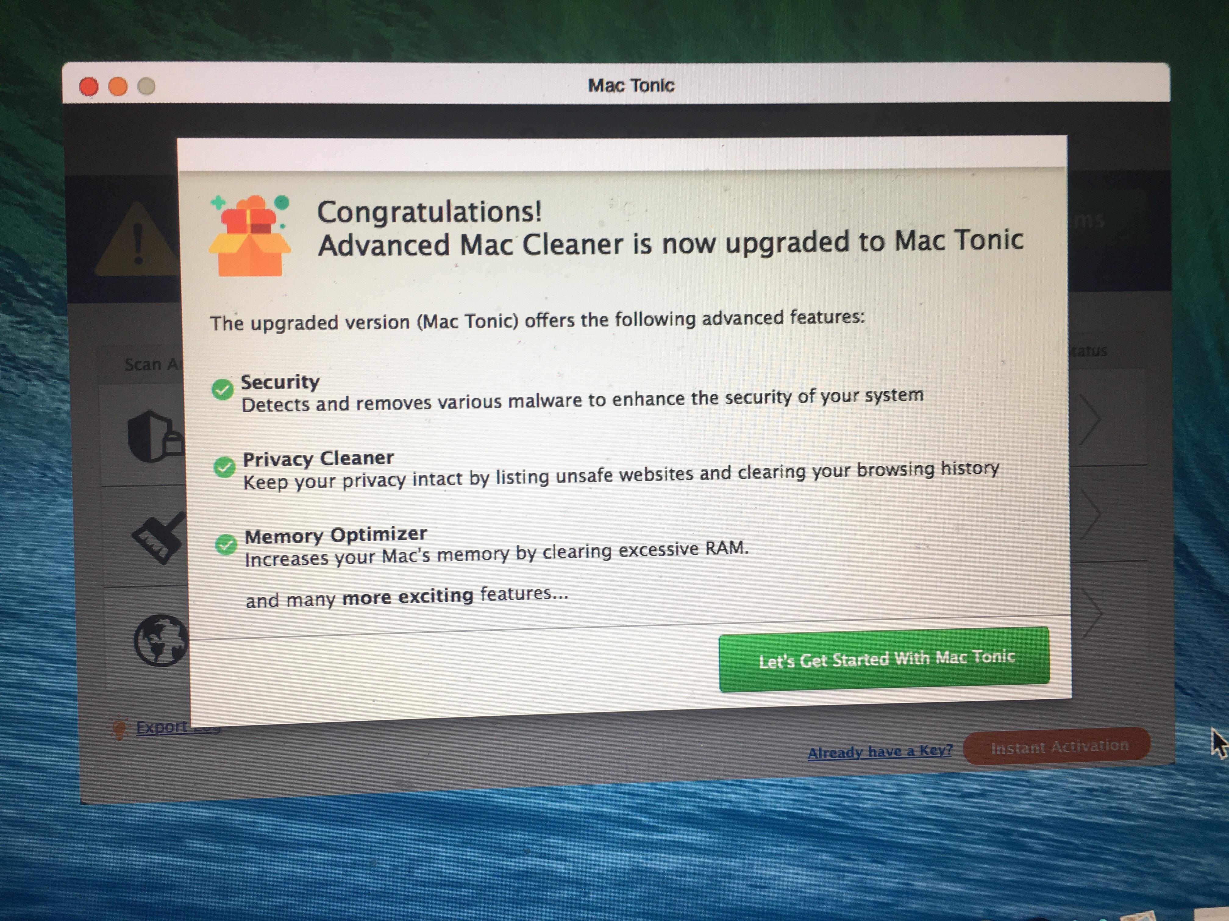 advanced mac cleaner désinstaller
